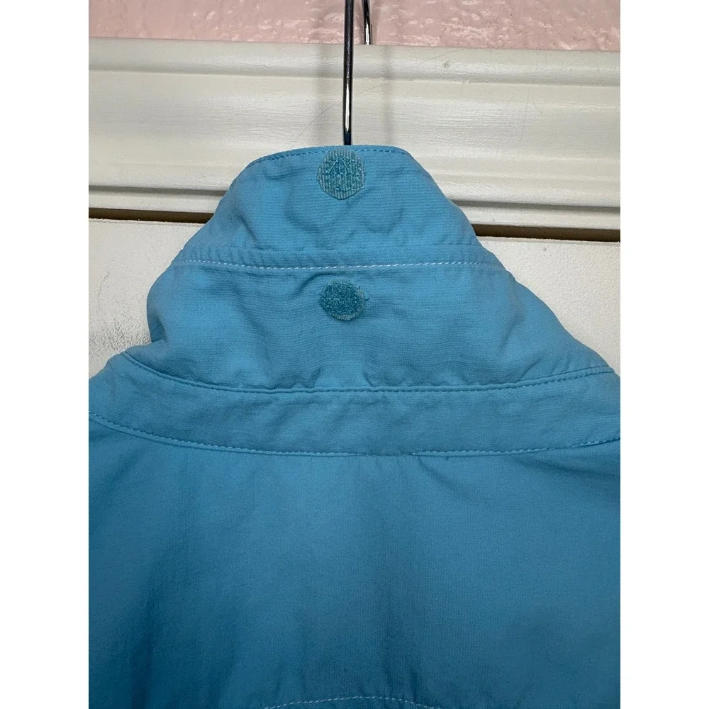 REI Co-op Kids Sahara Long Sleeve Hiking Shirt Blue UPF 50 Girl L 14-16